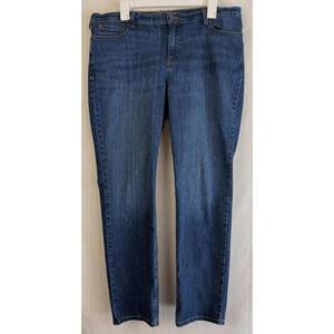 DULUTH Trading Women’s Straight Leg Stretch Dark Wash Jeans Size 16W x 31